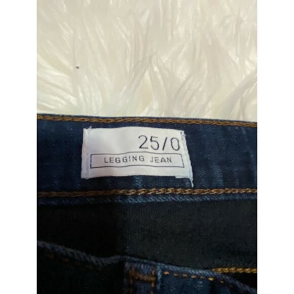 GAP‎ 1969 Womens Jeggings 5 Pockets Belt Loops Stretch Denim Blue Size 25/0 - Picture 4 of 9